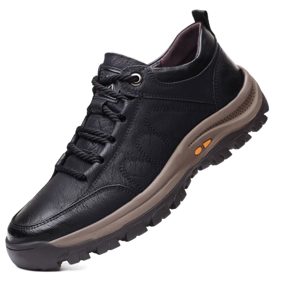 Men's Casual Leather Shoes Non-slip Soft Bottom foto 2