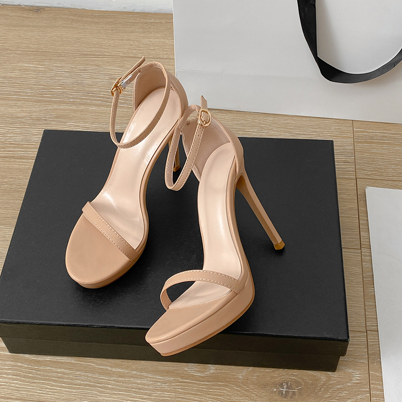Commute Style Buckle Super High Heel Sandals For Women foto 4