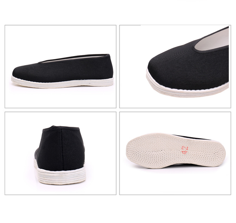 Old Beijing Cloth Shoes Men's Multi-layer Cloth Bottom Round Mouth Kung Fu foto 5