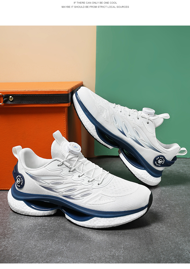 Men's Sneakers Flyknit Mesh Casual Running Shoes foto 5
