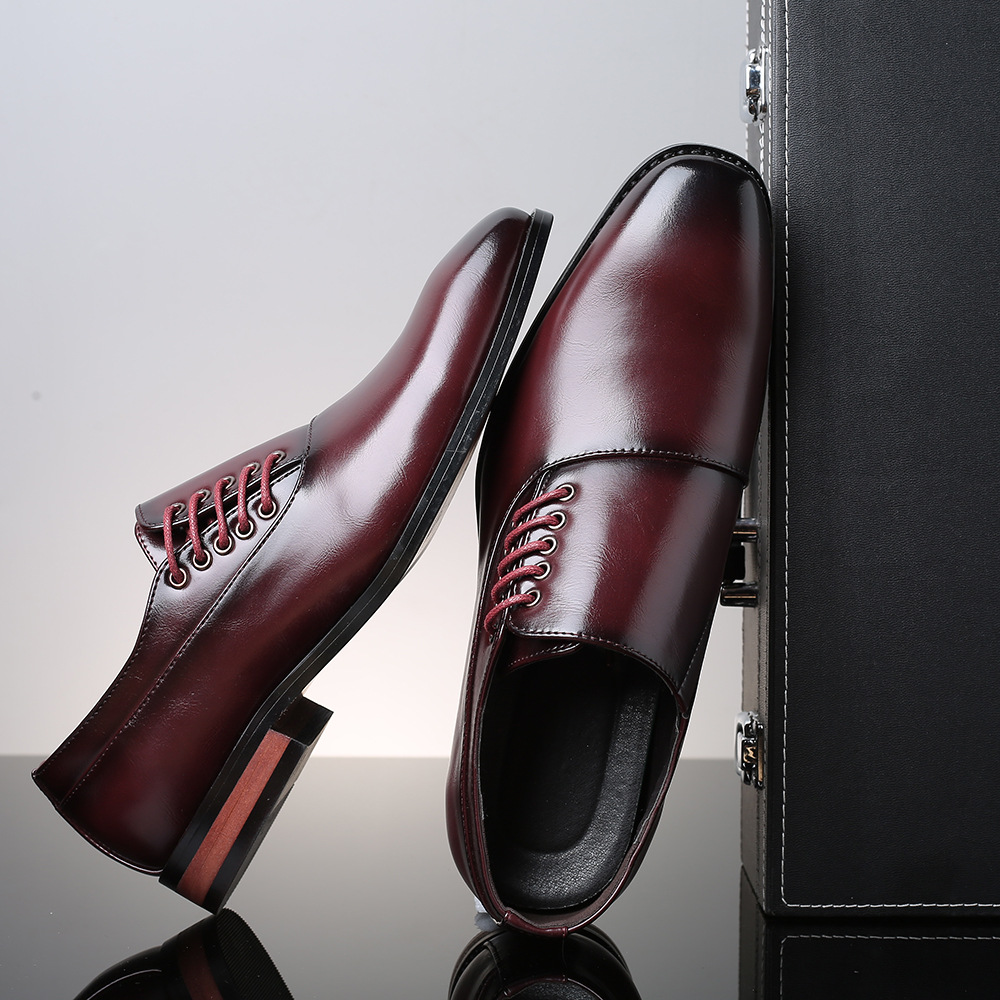 Japanese Square Toe Large Size Men's Shoes foto 4