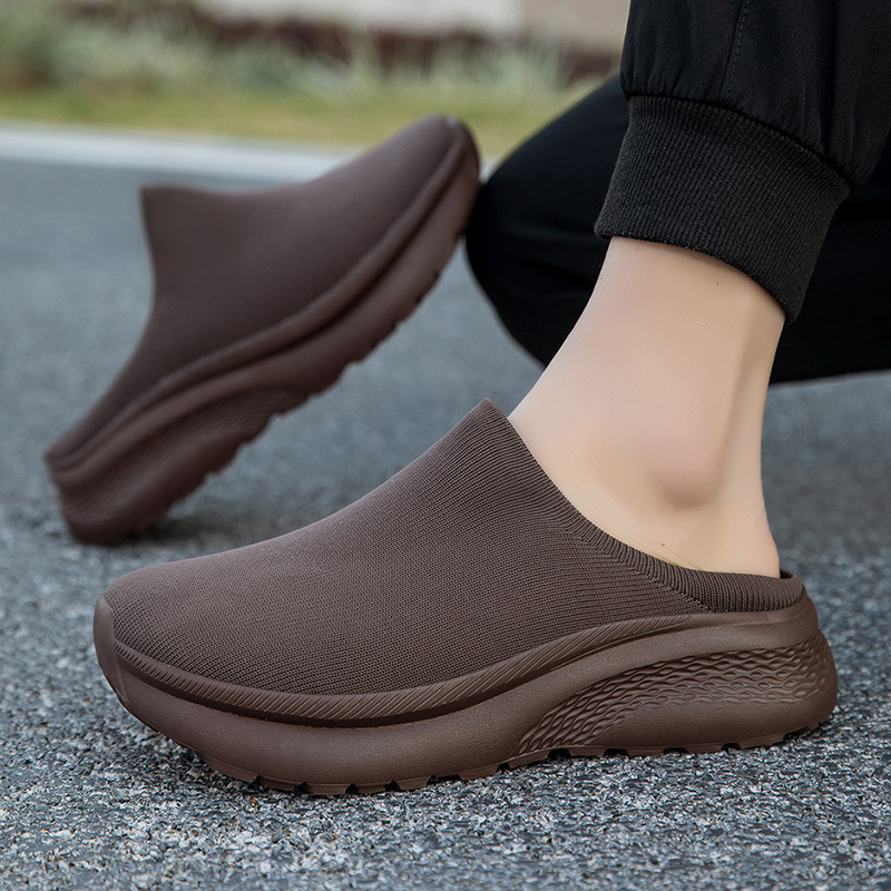 Large Double-layer Flyknit Breathable Casual Shoes With Thickened Non-slip Sole foto 3