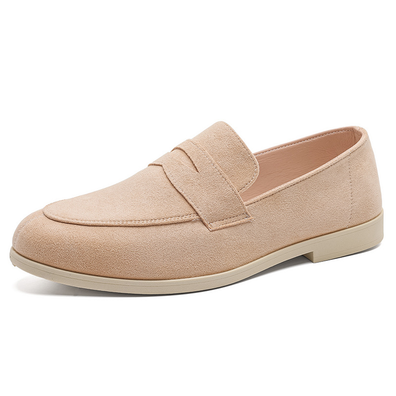 Height-increasing Slip-on Casual Shoes British Round Toe Men's Thick-soled Loafers foto 4