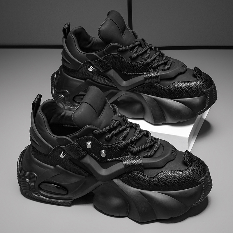 All-match Breathable Platform Stitching Trendy Dad Shoes foto 2