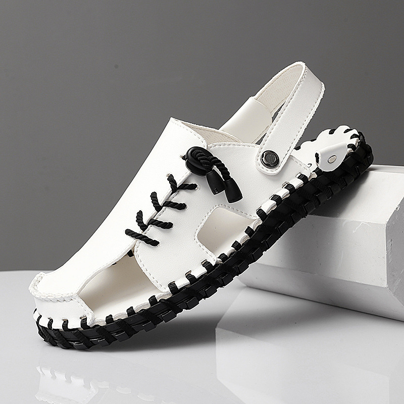 Casual And Fashionable Outdoor Men's Leather Sandals foto 3