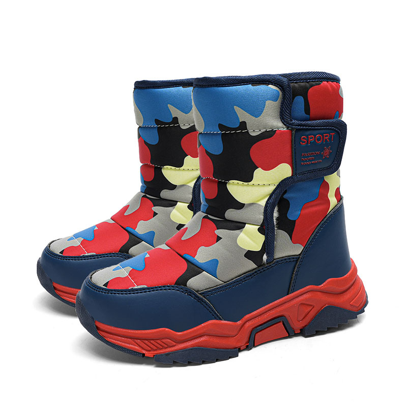 High-top Camouflage Unisex Kids' Cotton Shoes foto 4