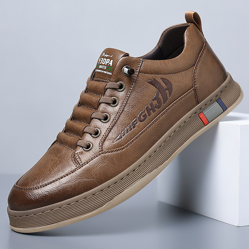New Breathable All-matching Casual Men's Leather Shoes foto 3