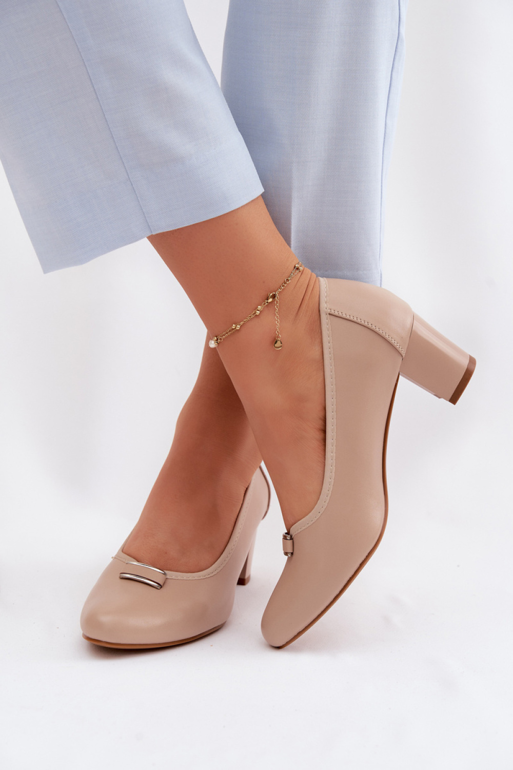 Pumps met dikke hak Step in style foto 3