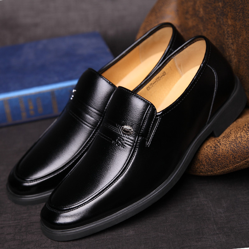 Classic Soft Leather Men's Leather Shoes Business Casual Breathable foto 4