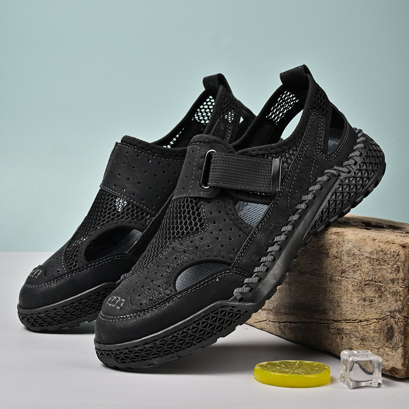 Breathable New Mens Closed-Toe Sandals foto 5
