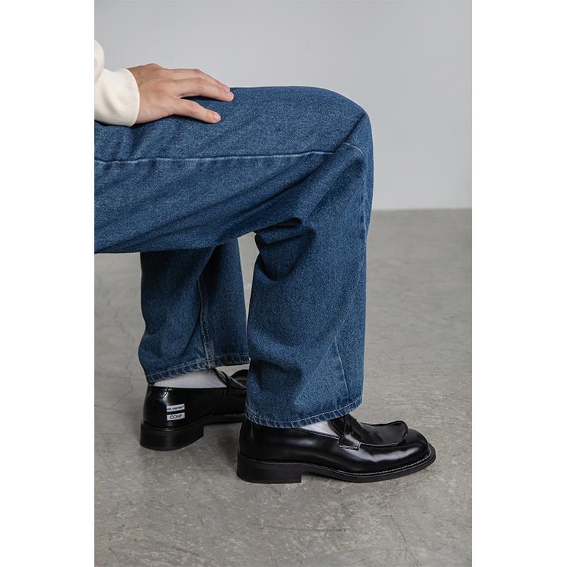 Men's Solid Color Versatile Simple Open Leather Shoes foto 5