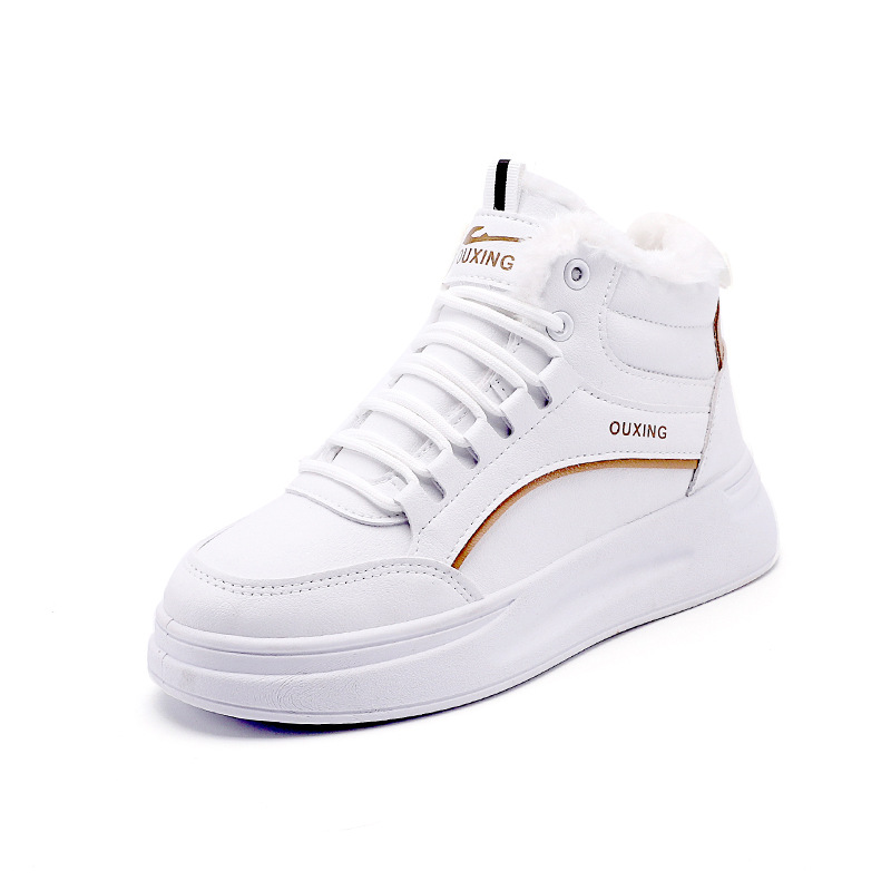 Fleece-lined High-top Insulated Casual Cotton Shoes foto 5