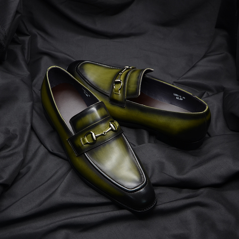 Trendy Summer Business Casual Fashion Cowhide Men's Shoes foto 3