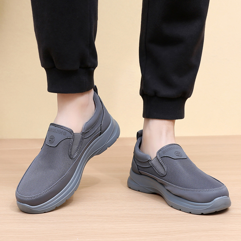 Old Beijing Cloth Shoes Men's Non-slip Soft Bottom Loose Plus Size foto 2