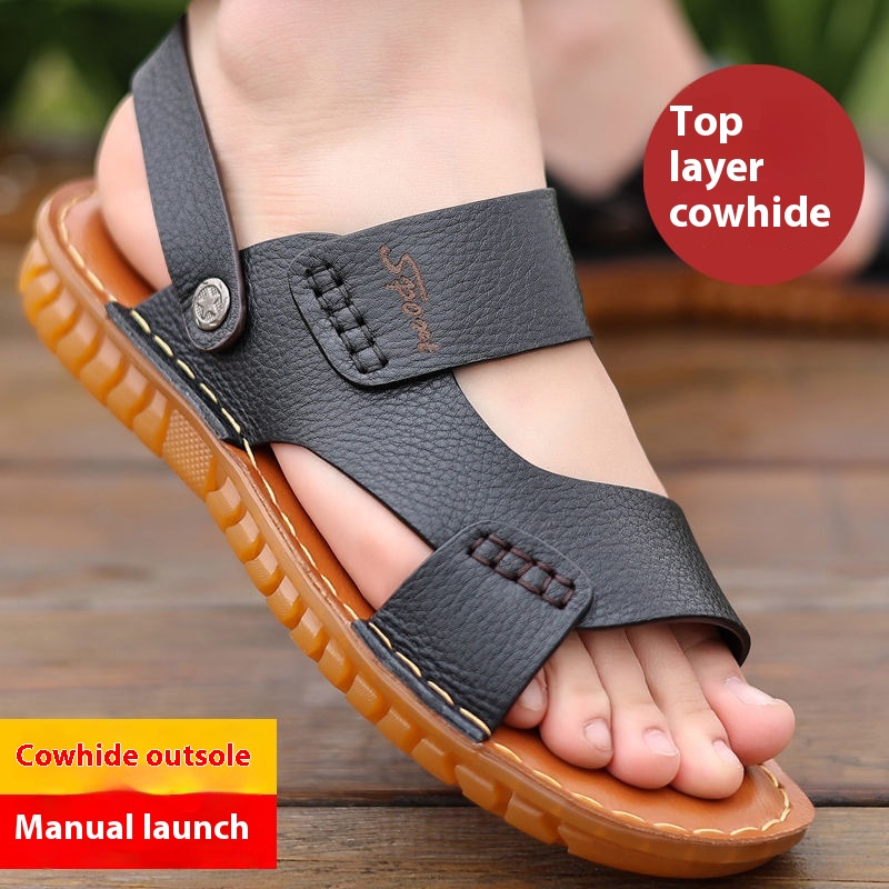 Men's Casual Beach Shoes Non-slip Tendon Bottom foto 3