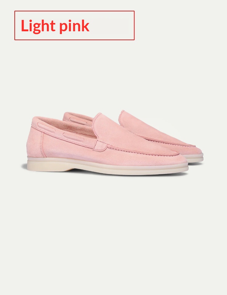 Men's Matte Suede Flat Shoes foto 2
