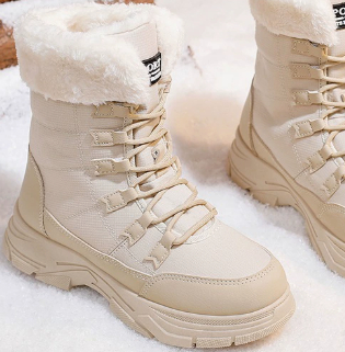 Womens Versatile And Warm Fleecelined Chunkysoled Shoes foto 5