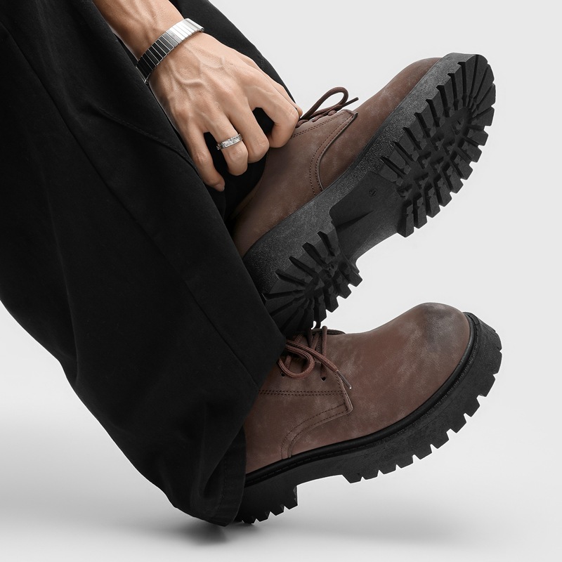 Winter Low-Top Mens Retro Work Boots foto 3