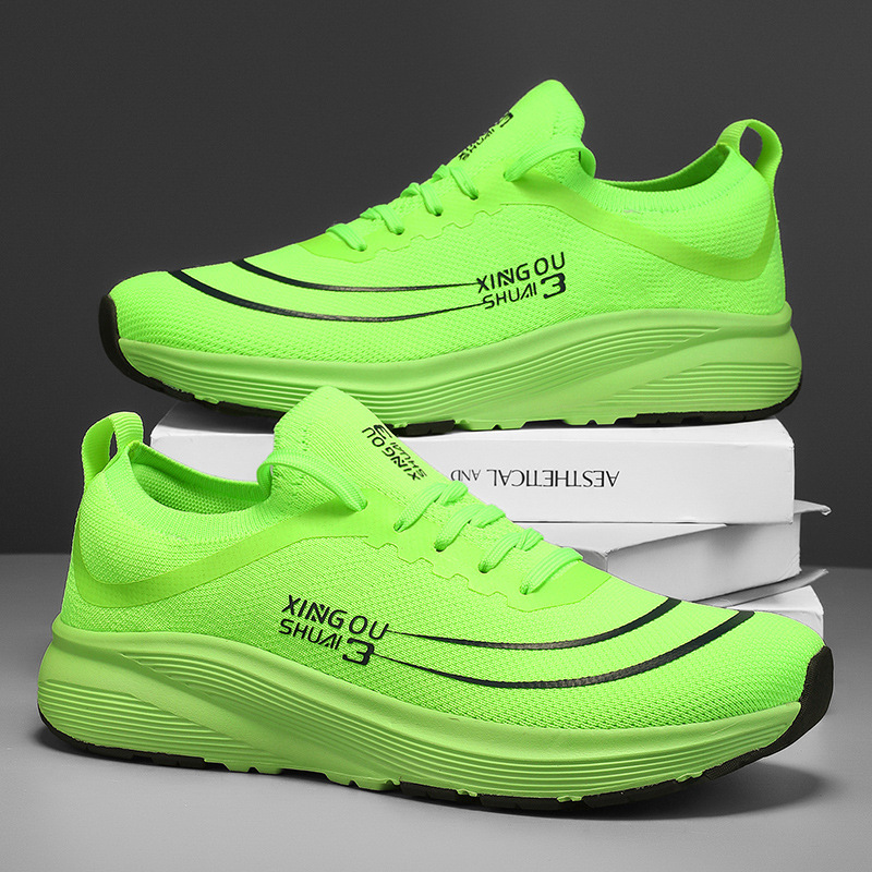 Wide Sole Flyknit Mesh Shoes Sports foto 2