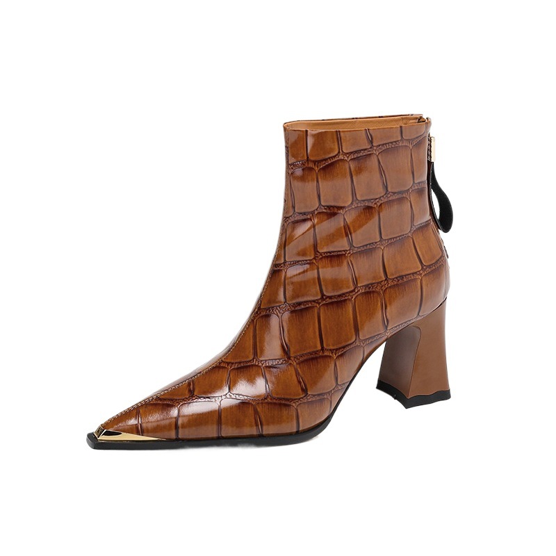 New Autumnwinter Pointed-toe Ankle Boots Featuring Slender Stiletto Heel And A Back Zipper foto 5