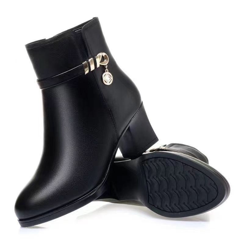 Velvet Thermal Non-slip Middle-aged And Elderly Female Boots foto 3