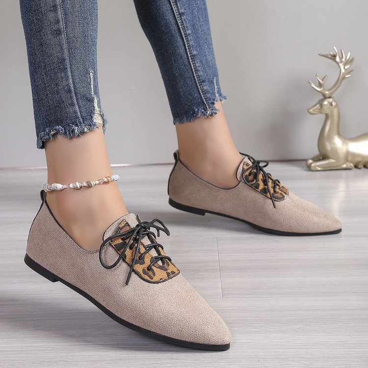 Plus Size Leopard Print Pumps Female Pointed Toe foto 2