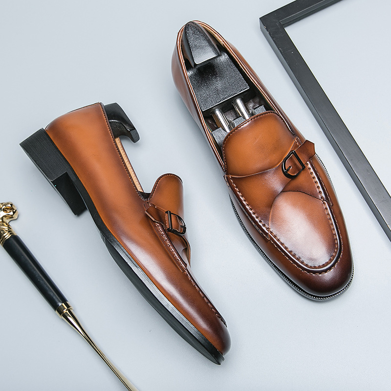 Slip-on High-grade Leather Shoes For Men foto 5
