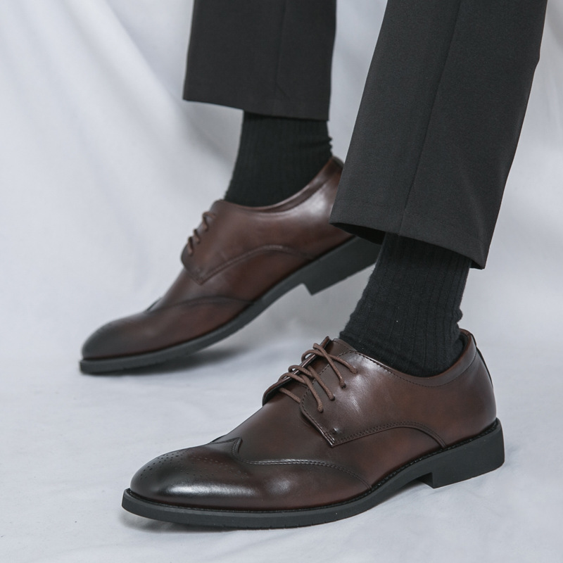 Plus Size Men's Leather Shoes Formal Wear foto 4