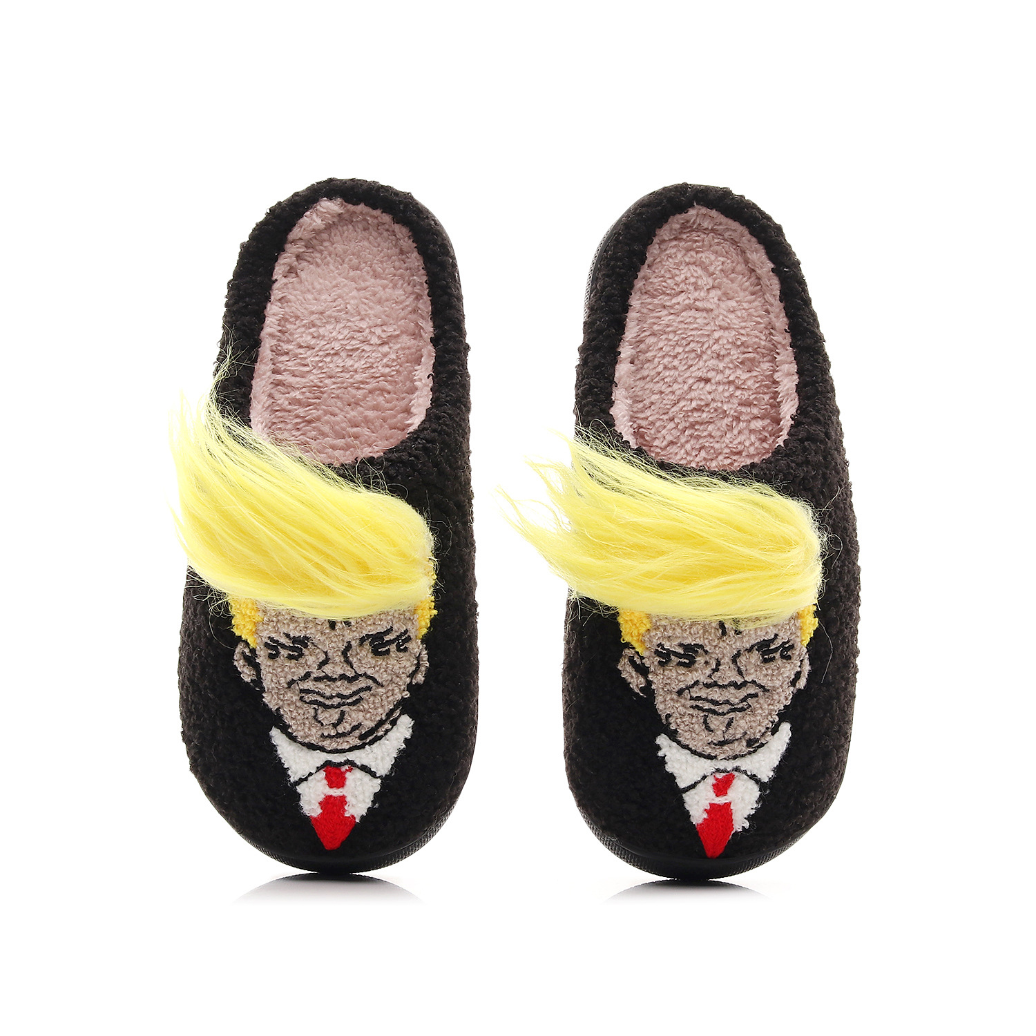 Creative Trump Cotton Slippers Men And Women Winter foto 4