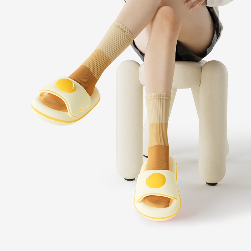 Home Couple's Thick Bottom Rhubarb Pie Outdoor Non-slip Slippers foto 4