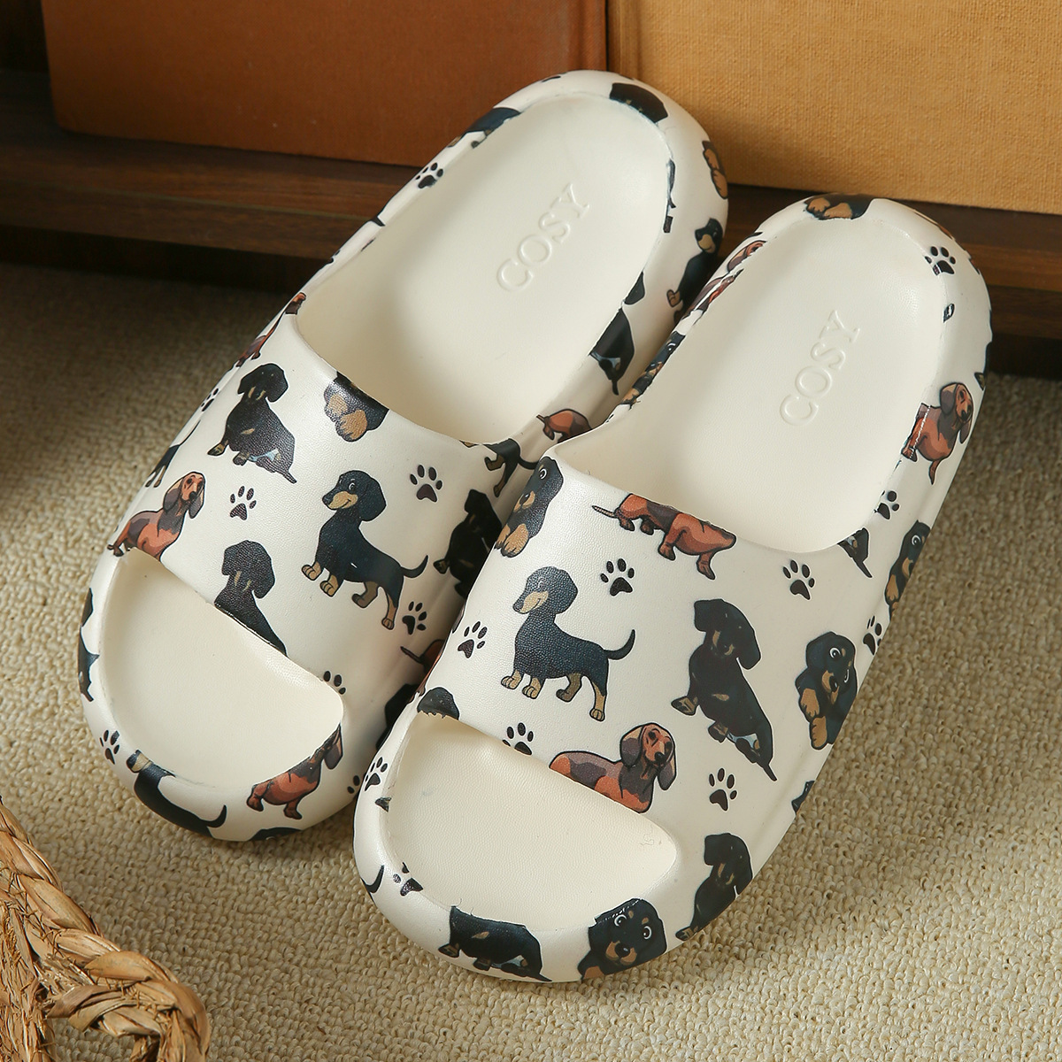 Women's Sausage Dog Thick-soled Home Slippers foto 3