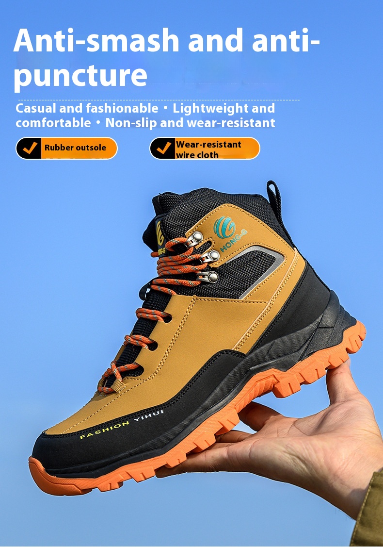Men's Fashion Personalized Anti-piercing Protective Shoes foto 5