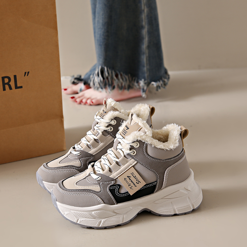New Thickened Warm Ultra-comfy Fleece-lined Dad Shoes foto 3