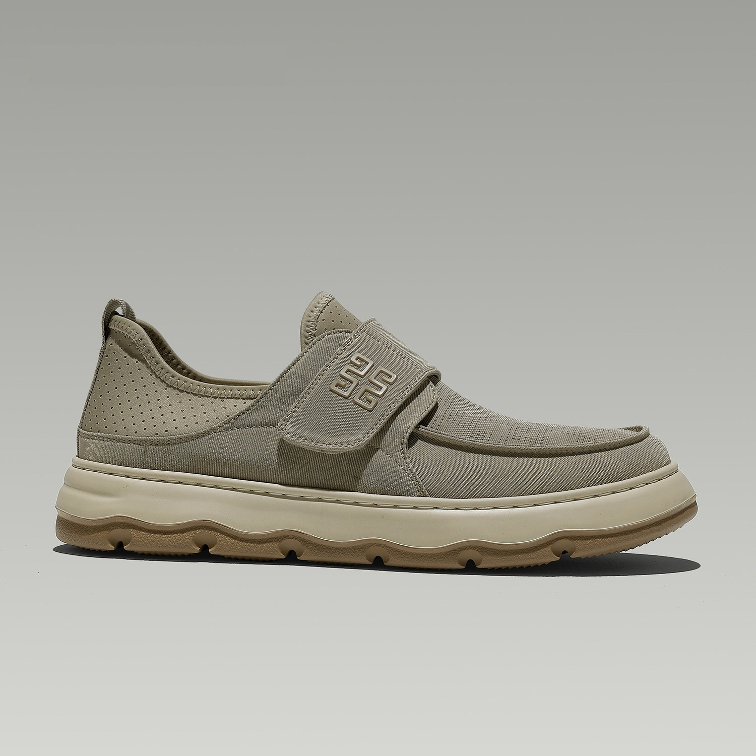 Perforated Breathable Velcro Casual All-matching Men's Shoes foto 5