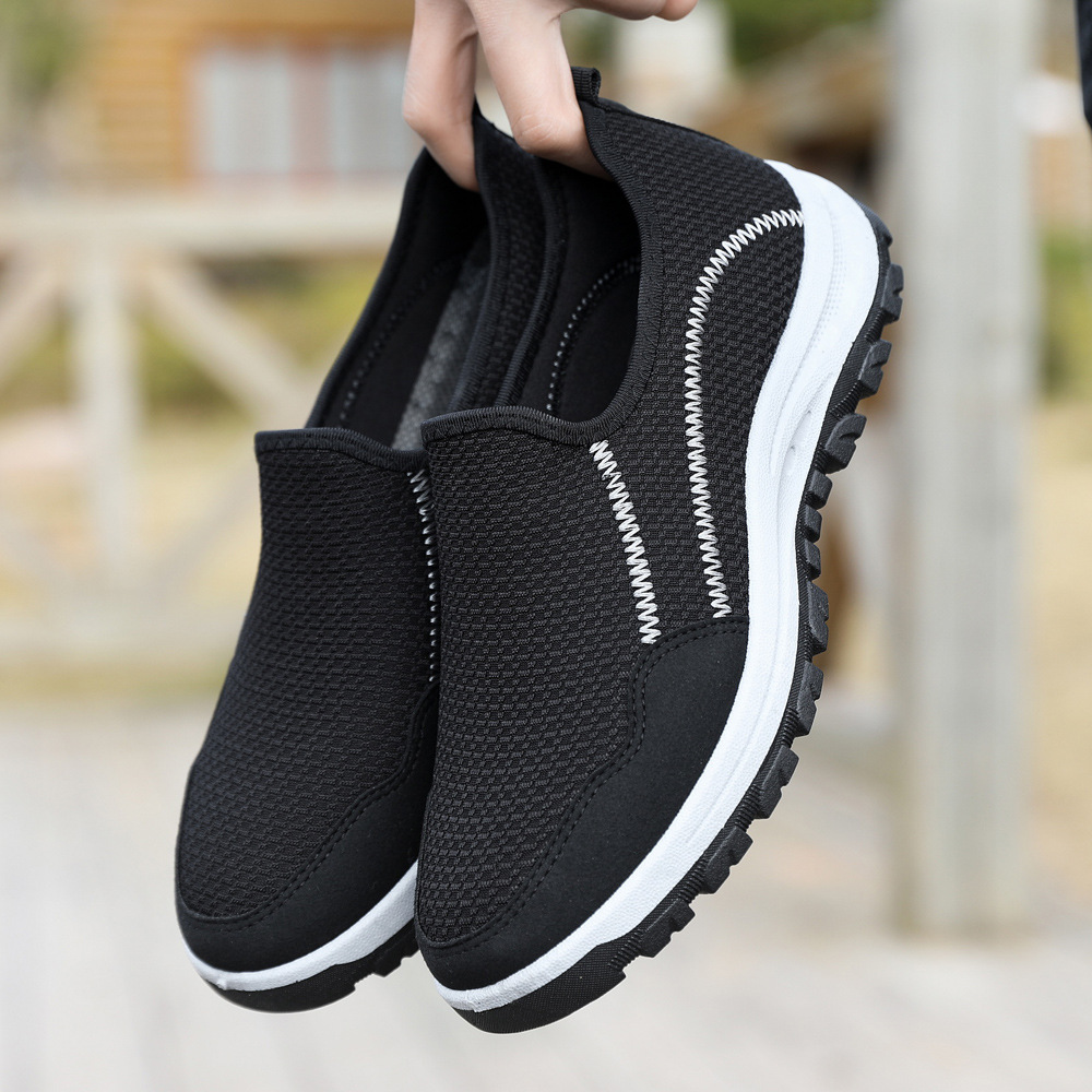 Spring Men's One Pedal Cloth Shoes Breathable Soft Bottom foto 2