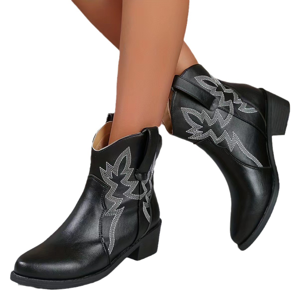 Spring And Summer Wedge Women's Round Toe Boots foto 3