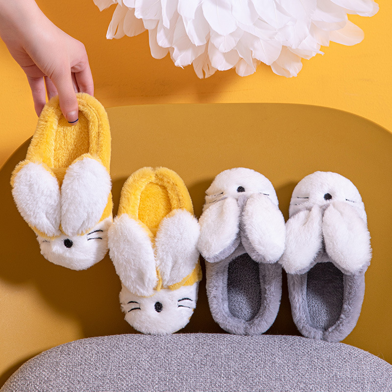 Cartoon Bunny Home Warm Children's Slippers foto 3