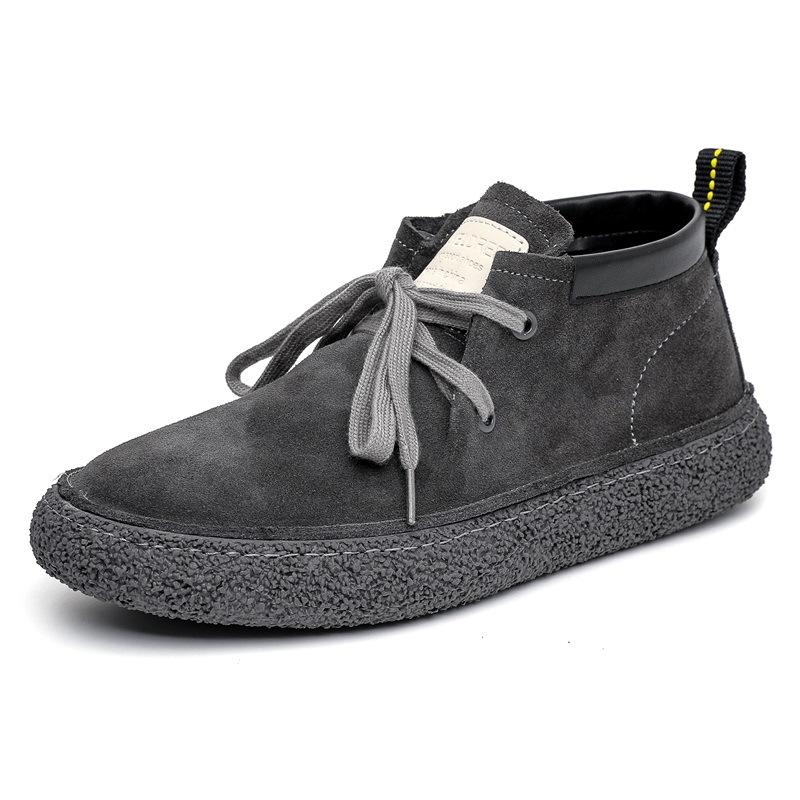 Casual Shoes Mid-top Soft Bottom Breathable Matte Leather foto 2