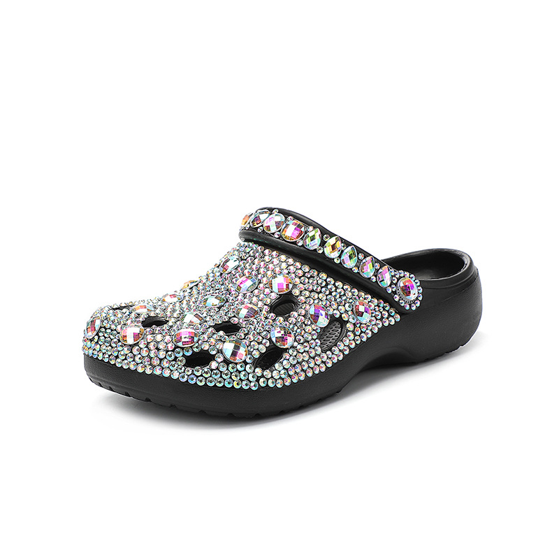 Platform Rhinestone Hole Shoes Casual Sandals foto 5