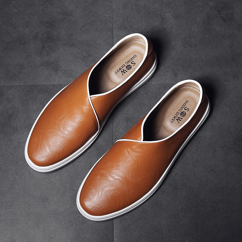 New Style Casual Leather Shoes Mens Fashion Loafers foto 4