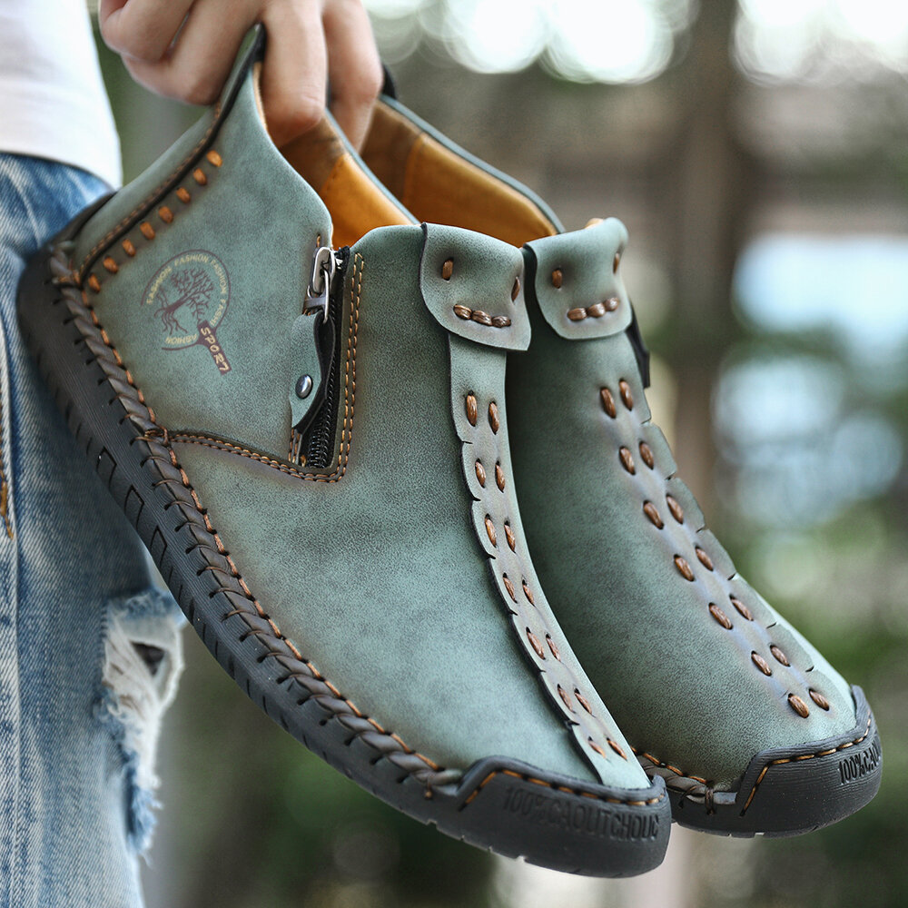 Fashion Men's Boots Outdoor Leisure Handmade foto 3