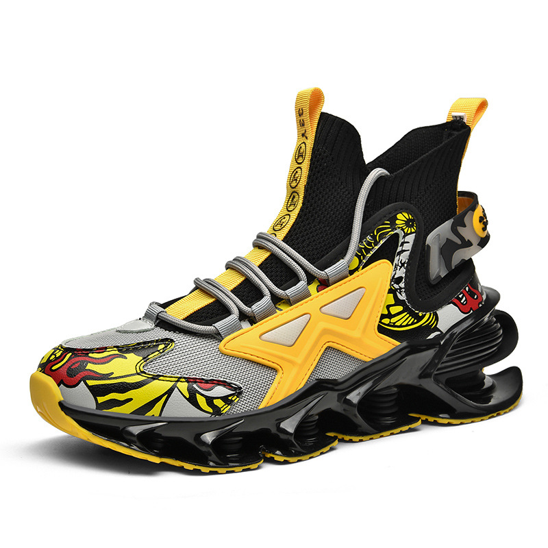 Men's Height Increasing Wear-resistant Shock Absorption Sports Shoes foto 2