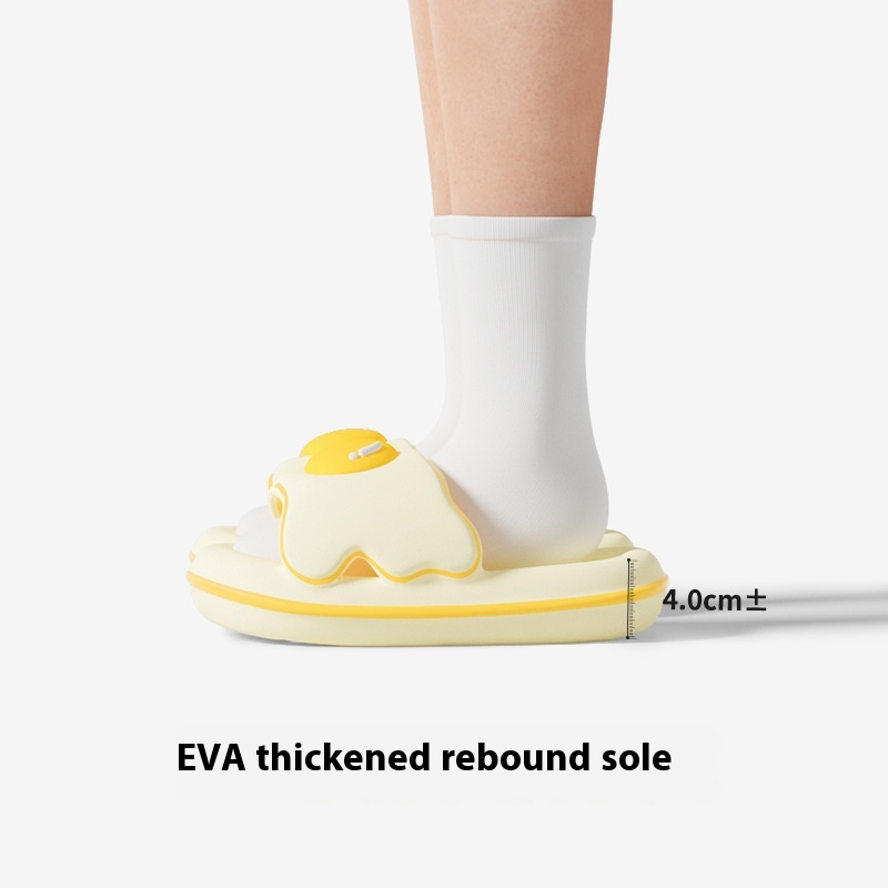 Home Couple's Thick Bottom Rhubarb Pie Outdoor Non-slip Slippers foto 3