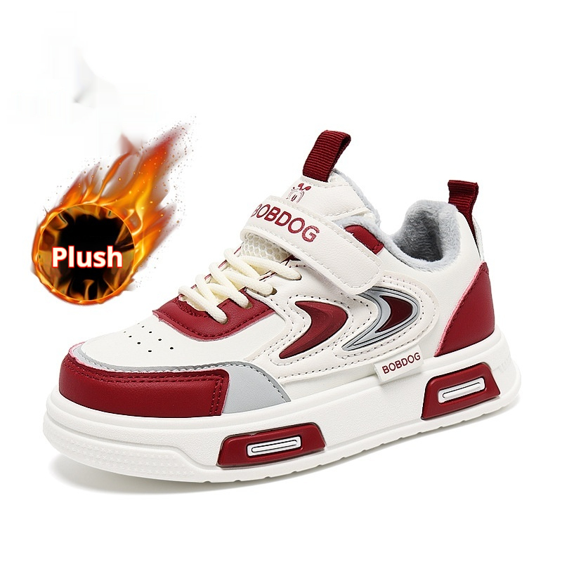Childrens Leather Non-slip Low-top Sneakers foto 2