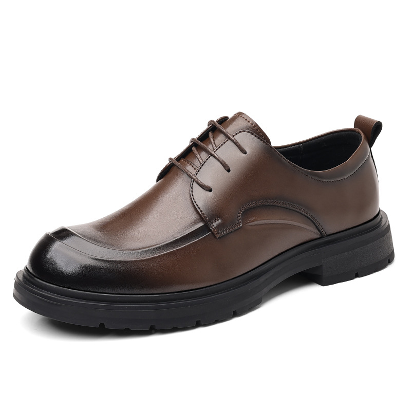 Hollow Leather Shoes Men's Plus Size Low-top Business foto 4