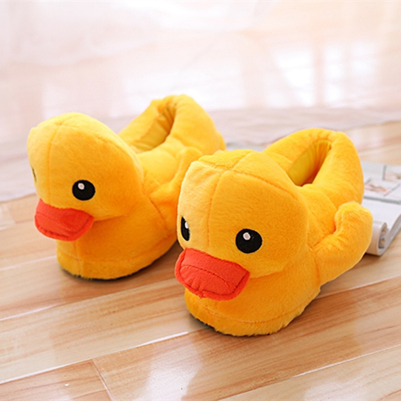 Cute Rubber Duck Plush Home Slippers And Shoes foto 5