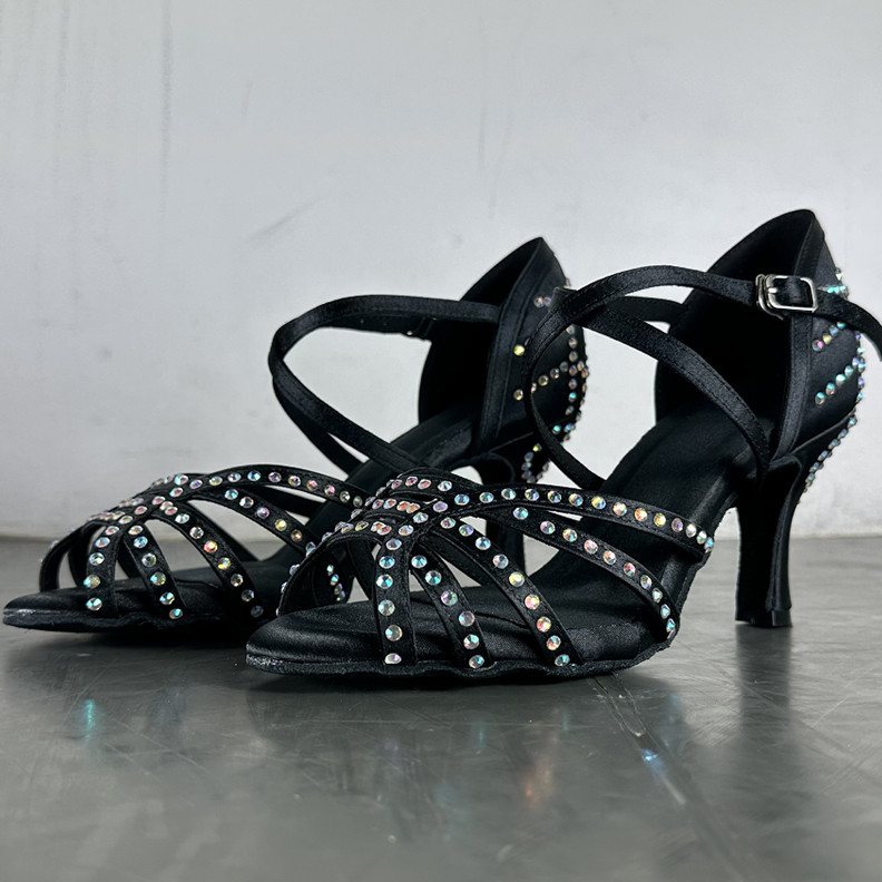 Diamond Latin Dance Shoes Women's High Heel Dancing Shoes foto 2