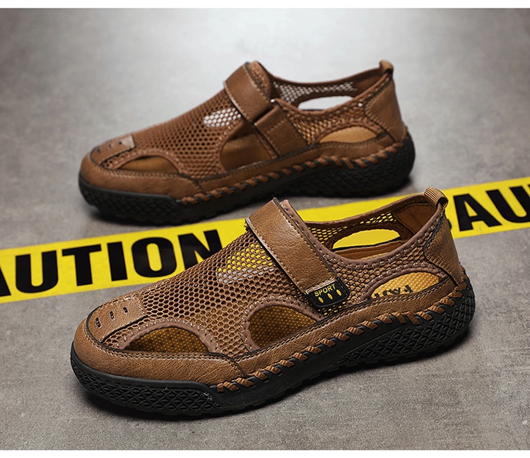 Closed Toe Sandals Breathable All-match Outdoor Large Size Beach Shoes foto 3