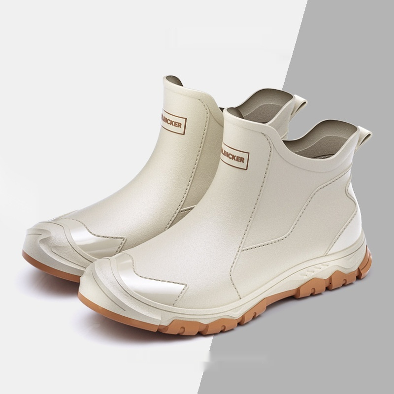 Fashion Non-slip Flat Short Rubber Boots Men foto 4