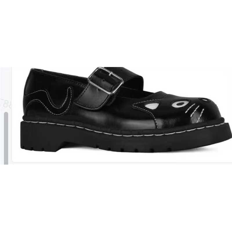 New Autumn Womens Cat-themed Shoes With Thick Soles foto 2